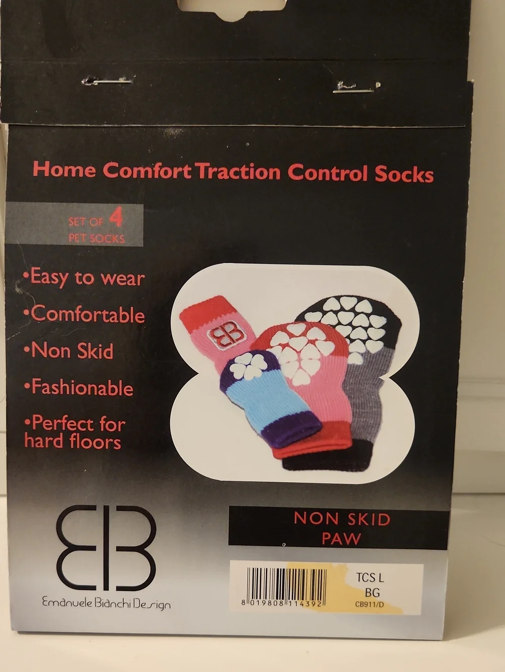 Pet Traction Control Socks Sz L